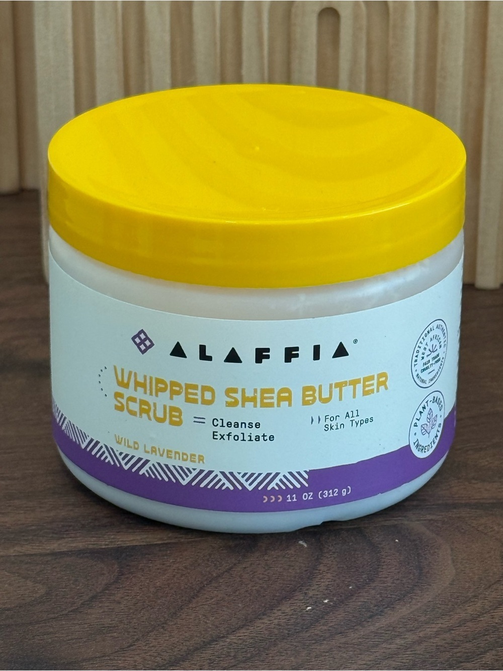 New Alaffia Whipped Shea Butter Scrub 11 oz